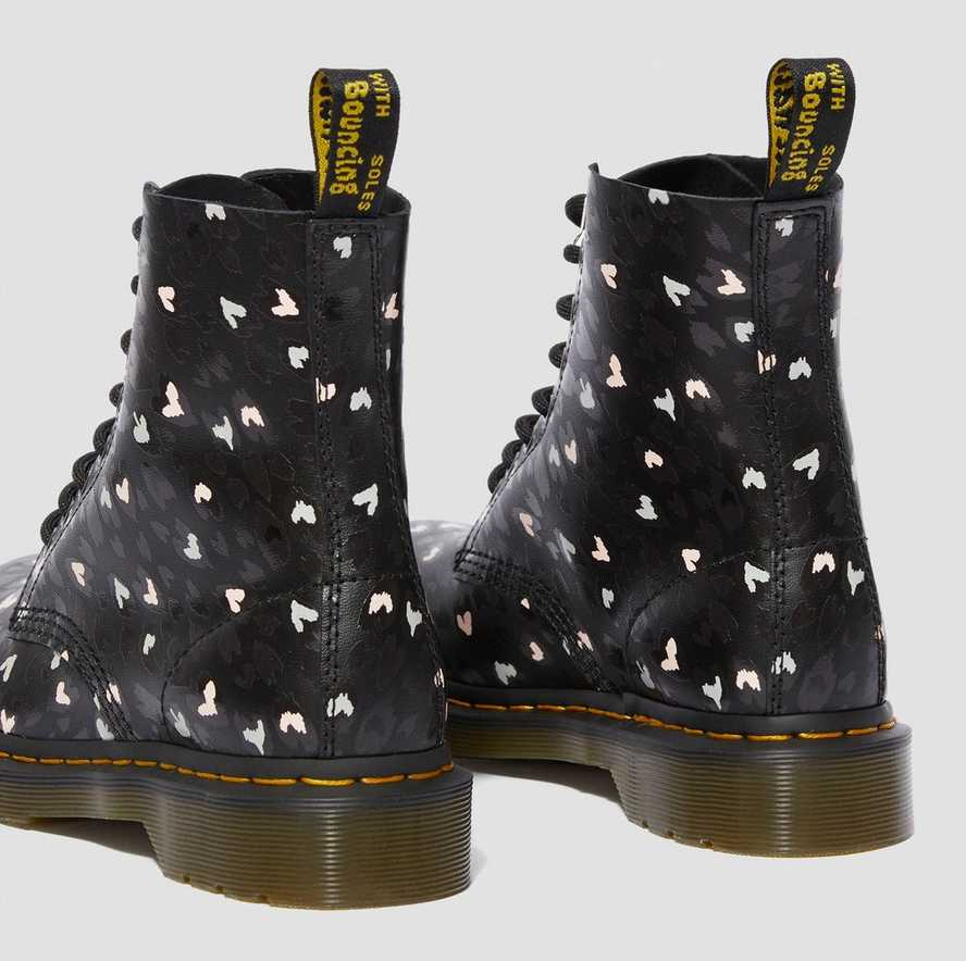 Giày Dr.Martens 1460 Pascal Leather Wild Heart 'Black Muti' 25481001 - Ảnh 3