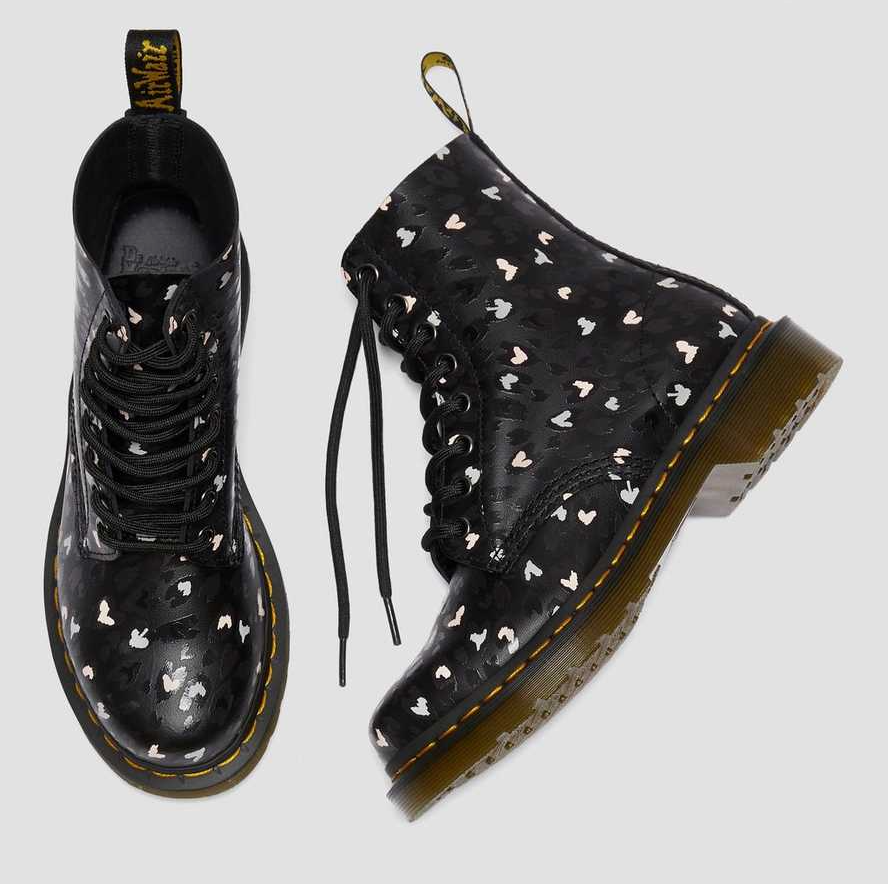 Giày Dr.Martens 1460 Pascal Leather Wild Heart 'Black Muti' 25481001 - Ảnh 4