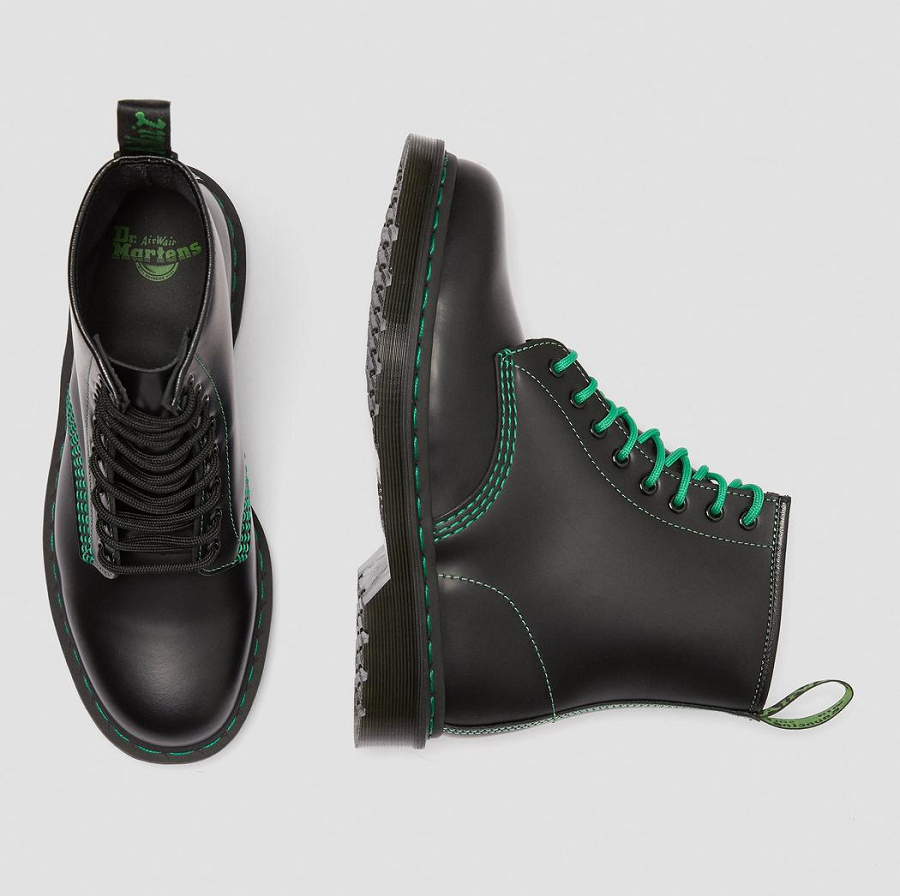 Giày Dr.Martens 1460 Contrast Stitch Smooth 'Black' 25826001 - Ảnh 4