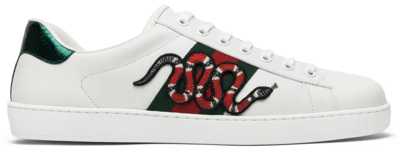 Giày Gucci Ace Embroidered 'Snake' 456230 A38G0 9064