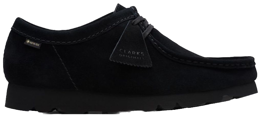 Giay Clarks Wallabee Gore-Tex 'Black Suede' 261-49449