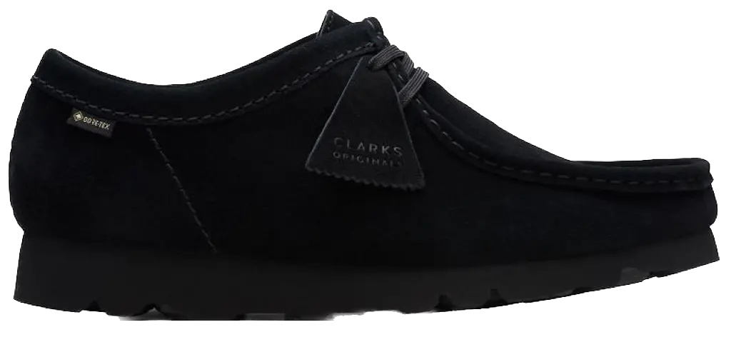 Giay Clarks Wallabee Gore-Tex 'Black Suede' 261-49449