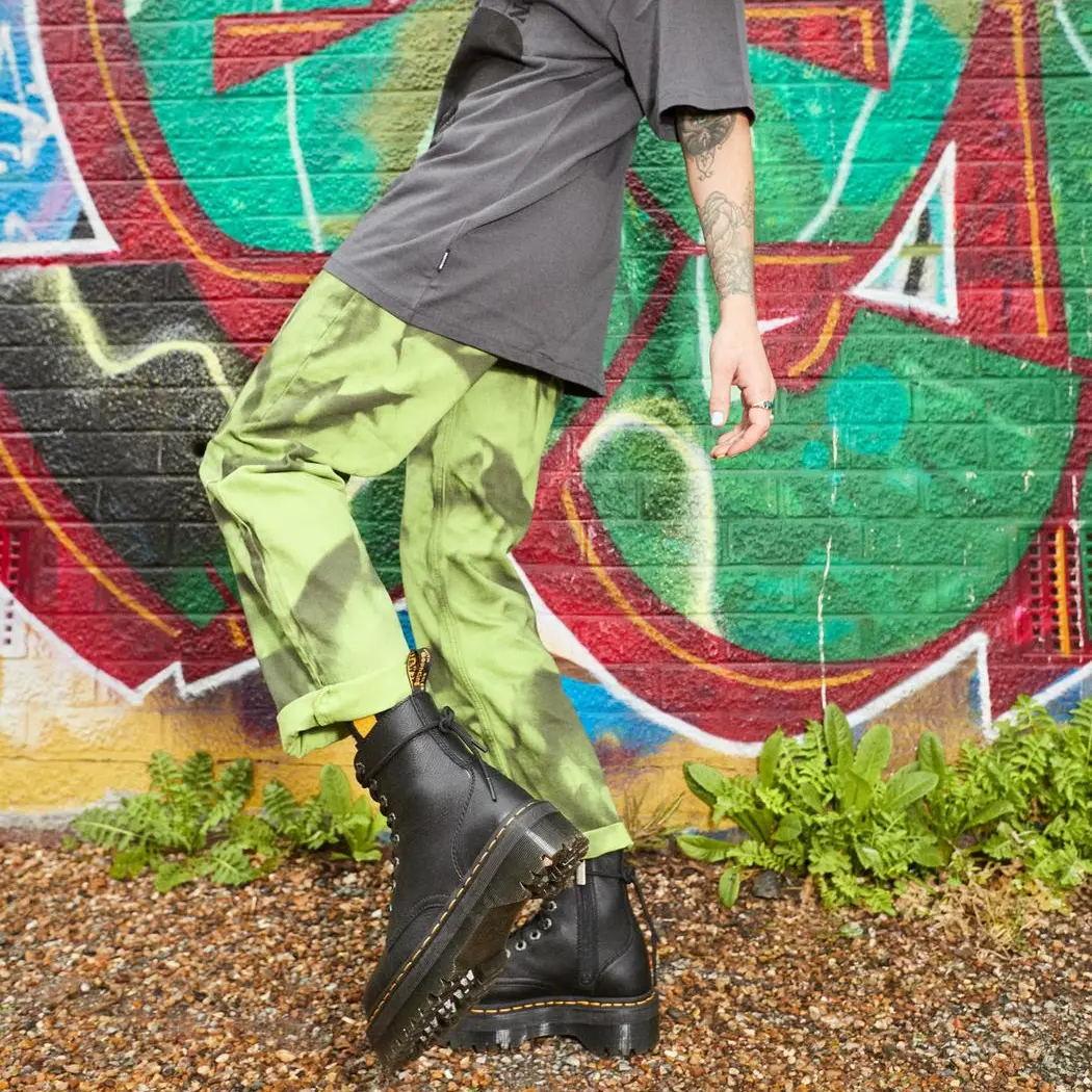Alternative view of Giày Dr. Martens Black Jadon Pisa Leather Boots 26378001