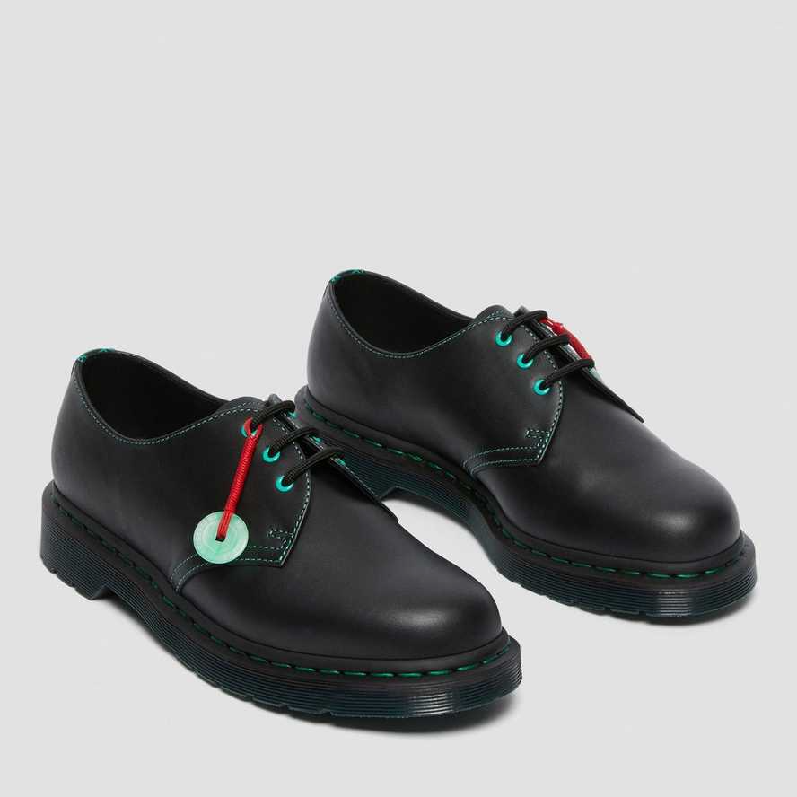 Giày Dr.Martens 1461 Chinese New Year Leather Oxford 'Black' 26577001 - Ảnh 4
