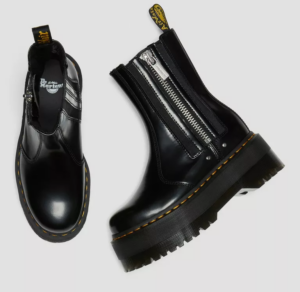 Giay Dr. Martens 2976 Max Leather Platform Chelsea Boots 'Black' 26903001