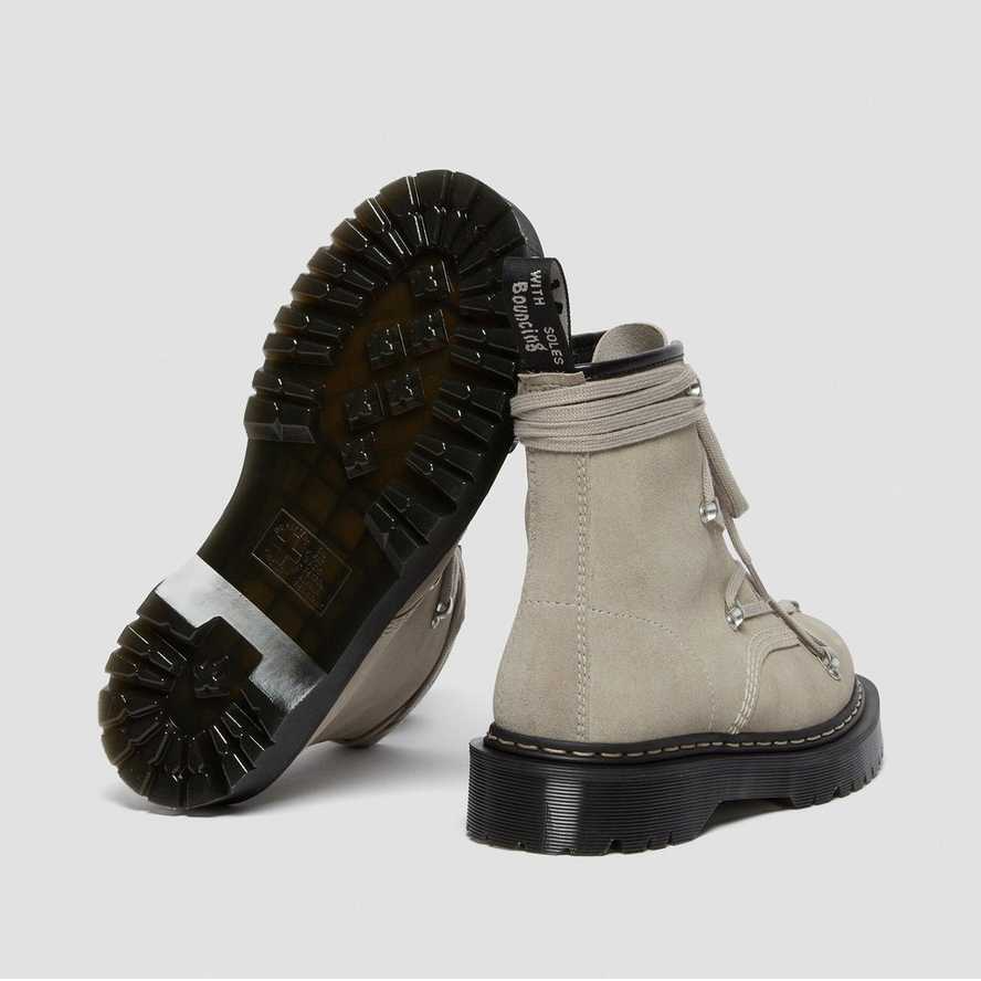 Giày Dr. Martens Rick Owens x 1460 Bex Suede Boot 'Light Taupe' 27023696 - Ảnh 3