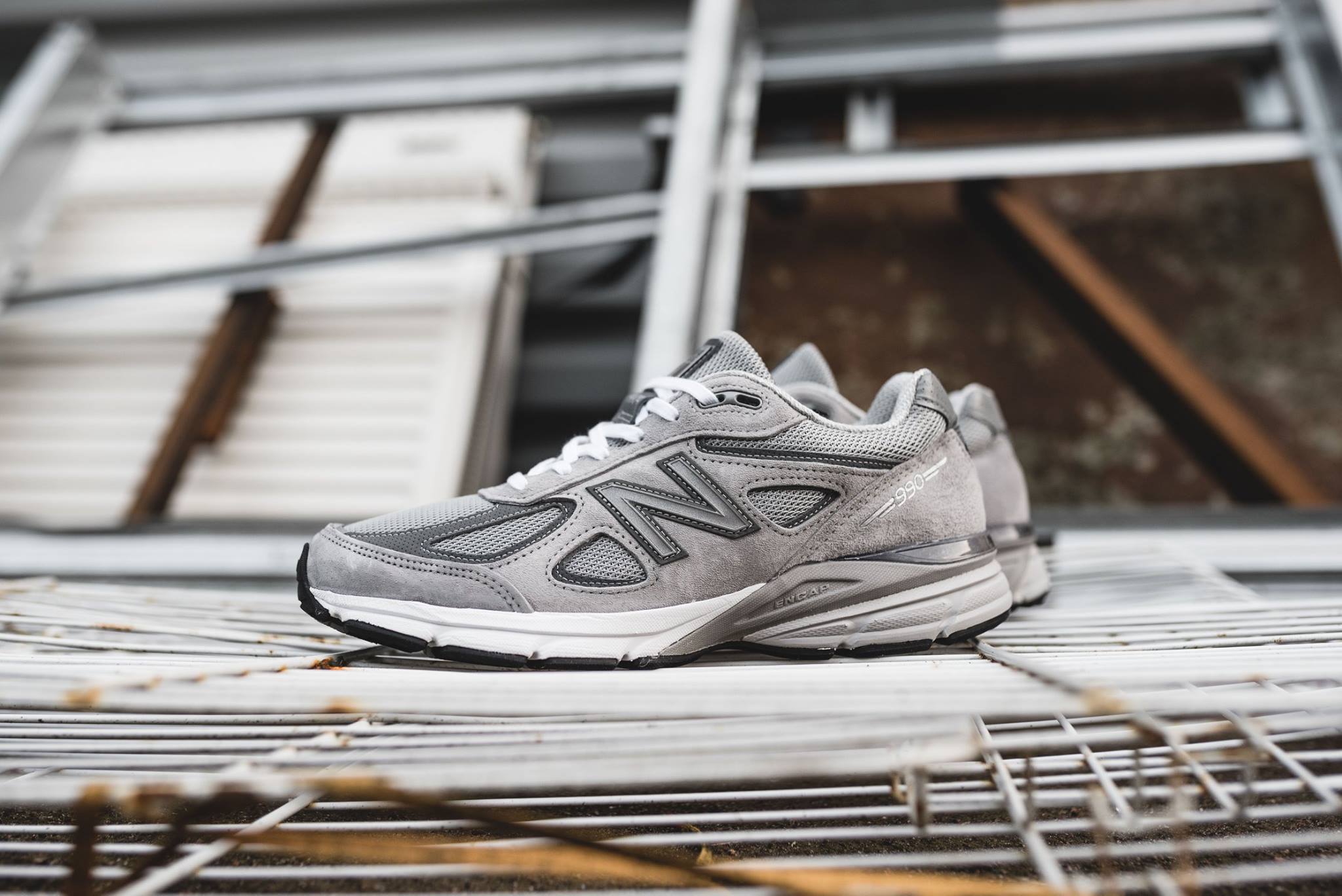 Giày New Balance 'Grey Castlerock Leather' Made in USA M990GL4 - Ảnh 2