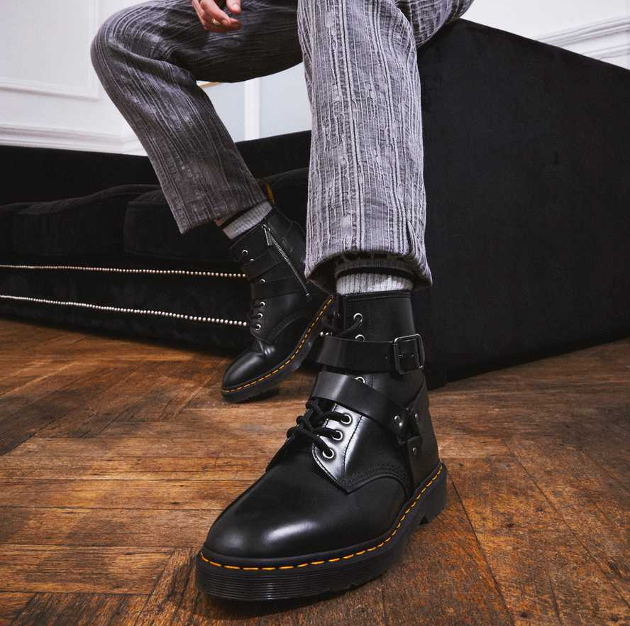 Giày Dr.Martens Cristofor Leather Harness 'Black' 27485001 - Ảnh 2