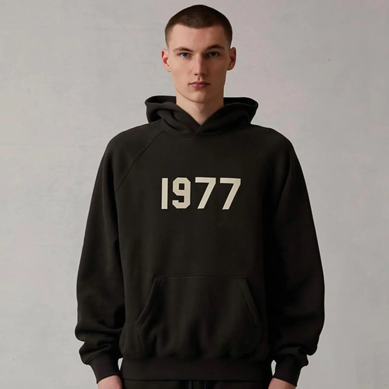Ao Fear Of God Essentials 1977 Hoodie 'Iron'