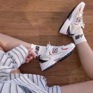 Alternative view of Giày New Balance 530v2 Retro 'White Silver Red' MR530SA