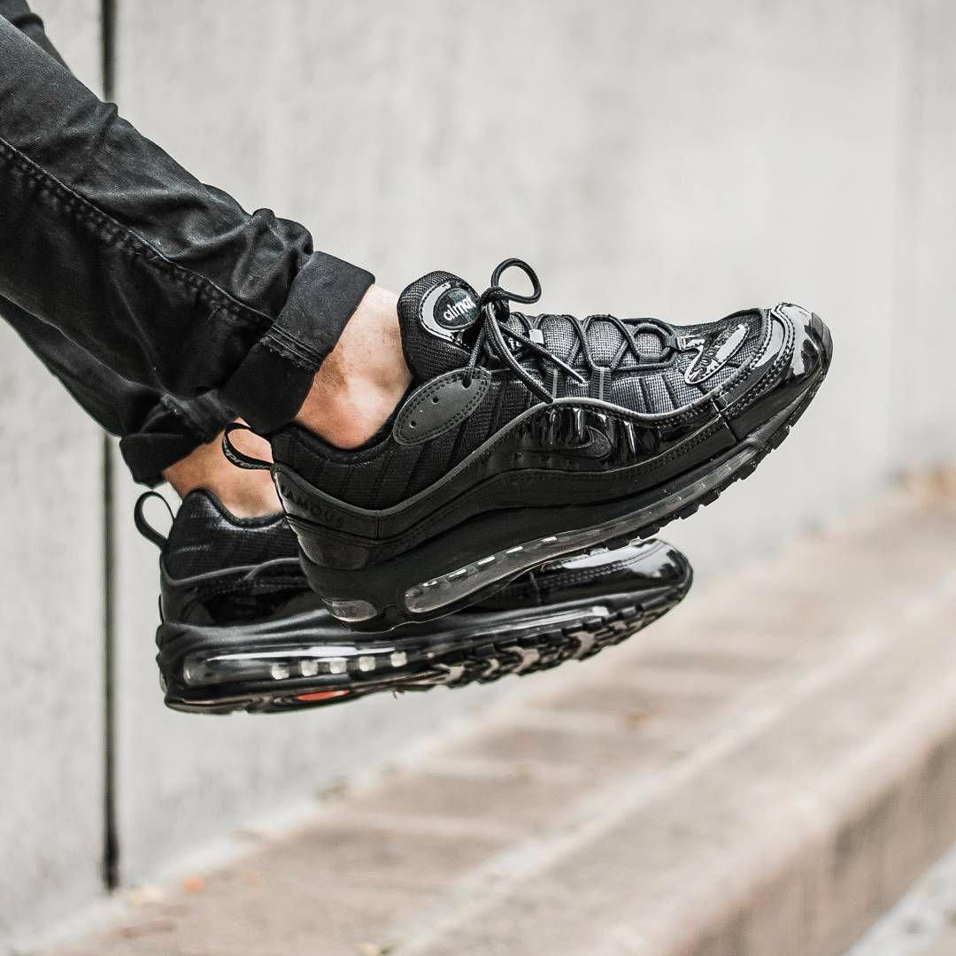 Giày Nike Supreme x Air Max 98 'Black' 844694-001 - Ảnh 3