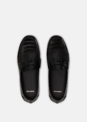 Alternative view of Giày Versace La Medusa Leather Loafers 'Black' DSU8527-1A00999-1B090