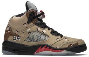 Giày Nike Supreme x Air Jordan 5 Retro 'Desert Camo' 824371-201