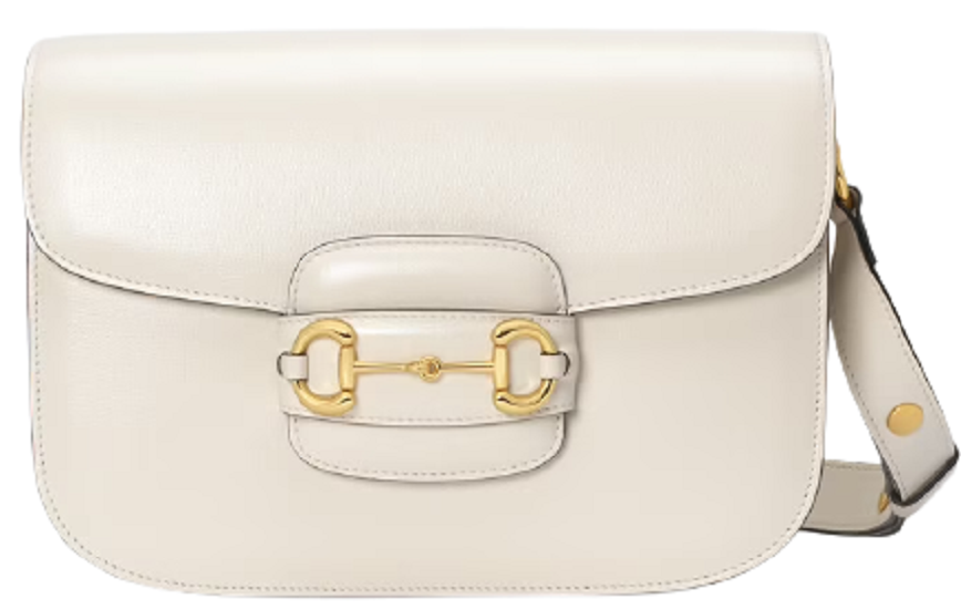 Túi Gucci Horsebit 1955 Shoulder White Leather 602204-1DB0G-9022