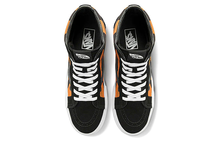 Giày Vans SK8-Hi Reissue Tiger 'Black Orange' VN0A2XSBORA - Ảnh 5