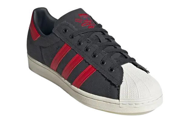 Alternative view of Giày Adidas Superstar 'Black And Red' HR0462