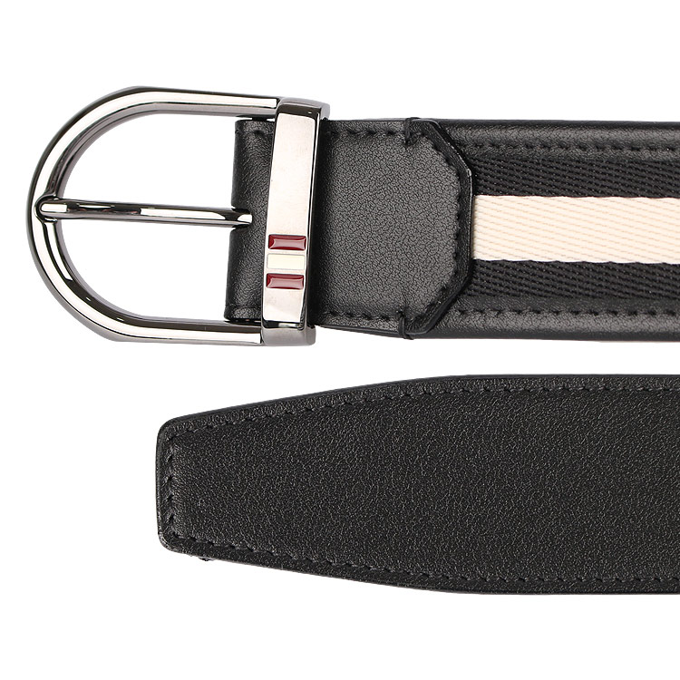 Thắt Lưng Bally 21FW DARKON Triple Belt Black DARKON 35 MT 30 - Ảnh 2