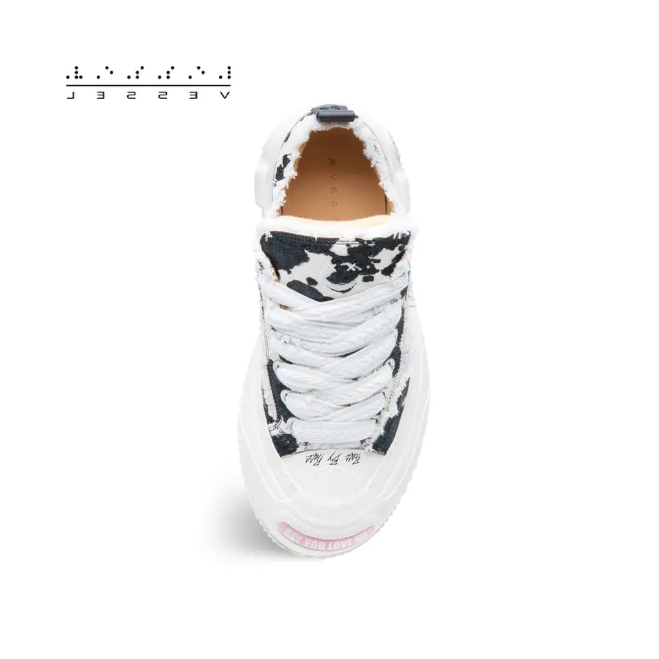 Giay xVESSEL G.O.P. 2.0 Marshmallow Lows 'Cow Print' F22X71B