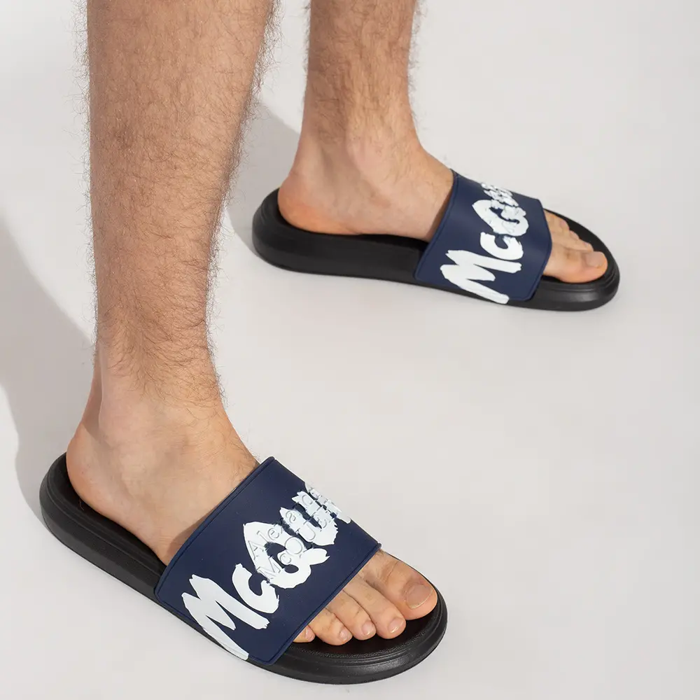 Dep Alexander Mcqueen Graffity Pool 'Black Navy' 682490-W4QS3-4478