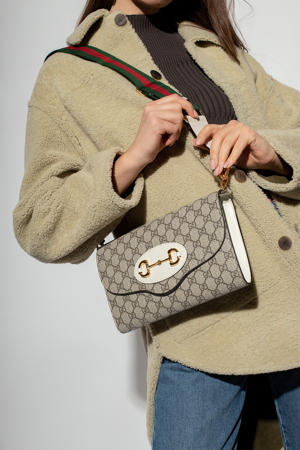 Tui Gucci Horsebit 1955 'White Leather Trim' 677286-HUHHX-9759