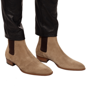 Alternative view of Giày Saint Laurent Wyatt Suede Chelsea Boot Tobacco 443208-BT300-9870