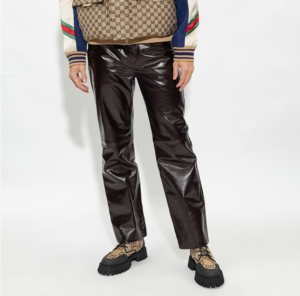 Alternative view of Giày Gucci Maxi GG Lace Up Shoes 'Camel' 699552-UKOF0-2590