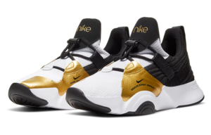 Alternative view of Giày Nike Superrep Groove 'White Metallic Gold Coin' CT1248-109