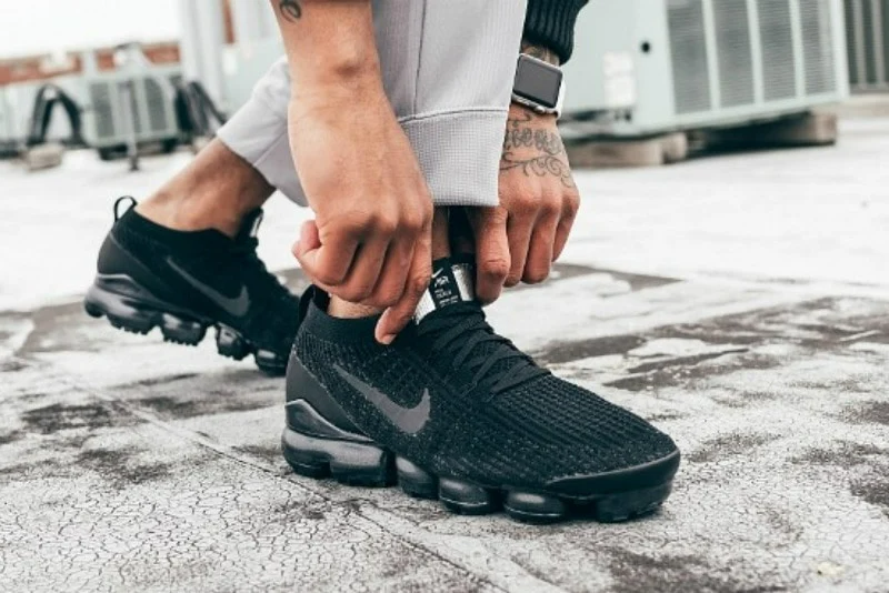 Giày Nike Air VaporMax Flyknit 3.0 'Triple Black' AJ6900-004 - Ảnh 12