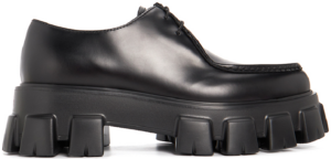 Giay Prada Monolith Brushed Lace-up 'Black' 2EE361-B4L-F0002