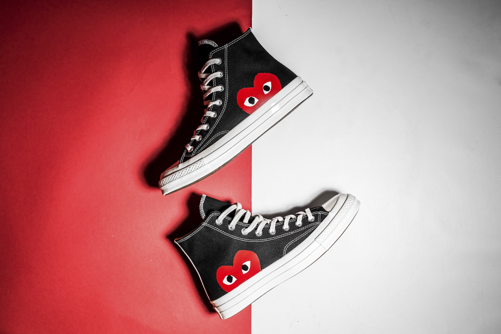 Giày Converse Comme des Garçons x Chuck Taylor All Star Hi 'Play' 150204C - Ảnh 5