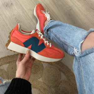 Alternative view of Giày New Balance Wmns 327 'Red Teal' WS327HL1