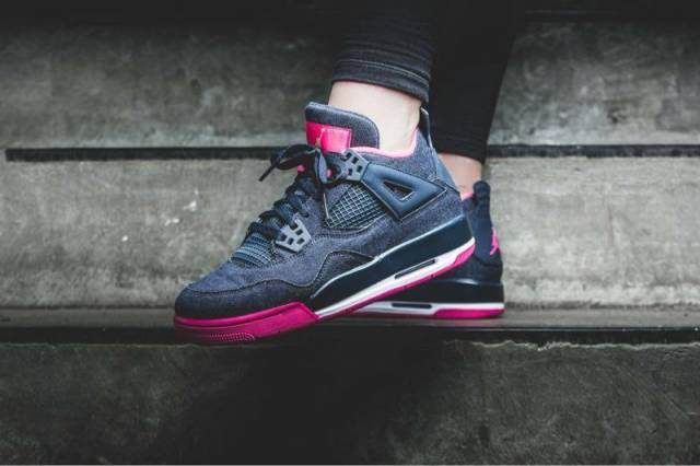 Giày Nike Air Jordan 4 Retro GG 'Denim' 487724-408 - Ảnh 4