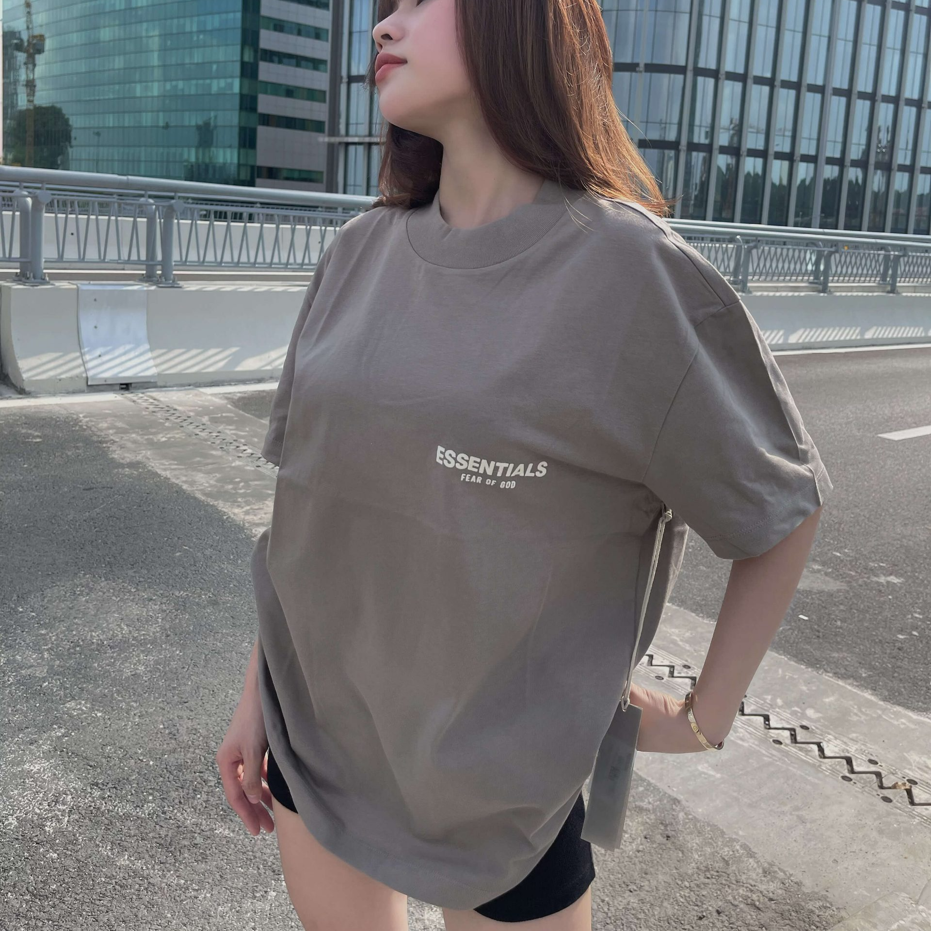 Ao Fear Of God Essentials T Shirt Desert 'Taupe'