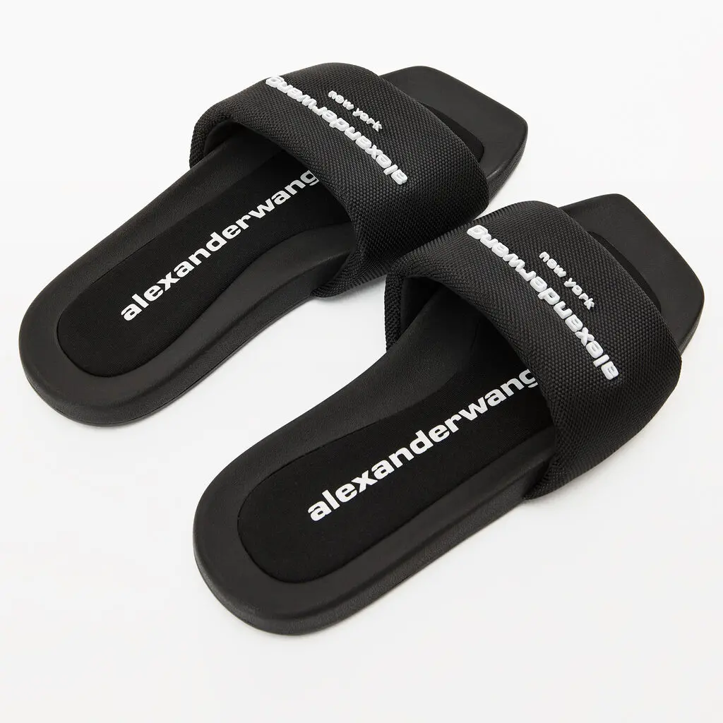 Dep Alexander Wang Aw Pool Slide In Nylon 'Black' 30221S059001