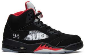 Giày Nike Supreme x Nike Air Jordan 5 Retro 'Black' 824371-001