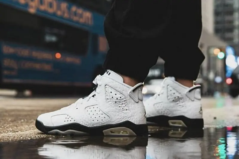 Alternative view of Giày Nike Air Jordan 6 Retro BG 'Alligator' 384665-110