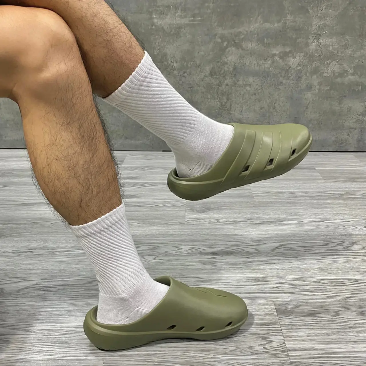 Dep Adidas Adicane Clogs 'Olive Strata' HQ9917