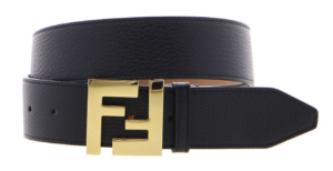 Thắt Lưng Fendi Black Cuoio Romano Leather Belt 7C0403SFRF0KUR