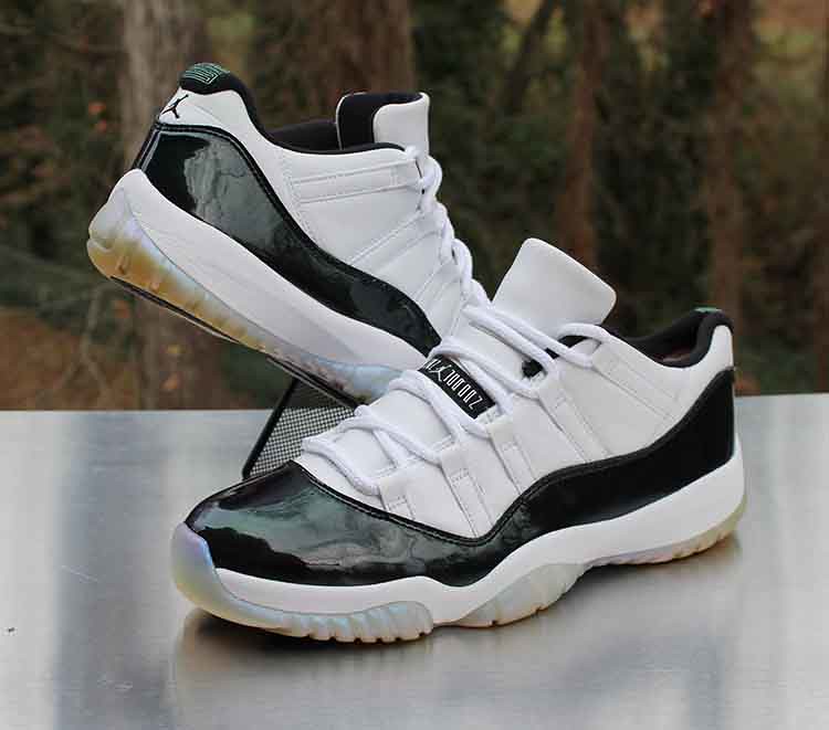 Giày Nike Air Jordan 11 Retro Low 'Emerald' 528895-145 - Ảnh 5