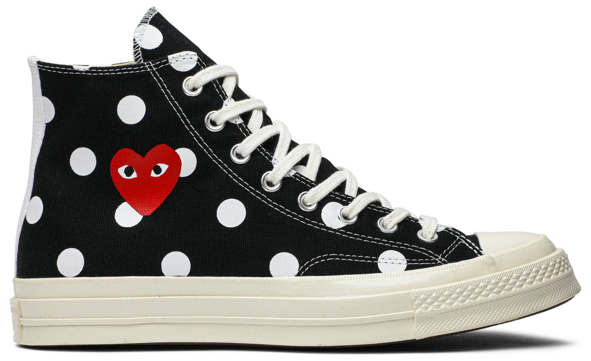 Giày Converse Comme des Garçons x Chuck Taylor All Star 70 Hi 'Black Polka Dot' 157250C