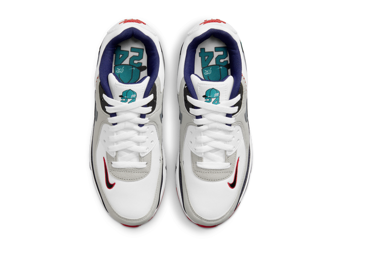 Giày Nike Ken Griffey Jr. x Air Max 90 GS 'Backwards Cap' DJ5194-100 - Ảnh 3