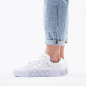 Alternative view of Giày Adidas Women's Sambarose 'White Gold Metallic' EG5158