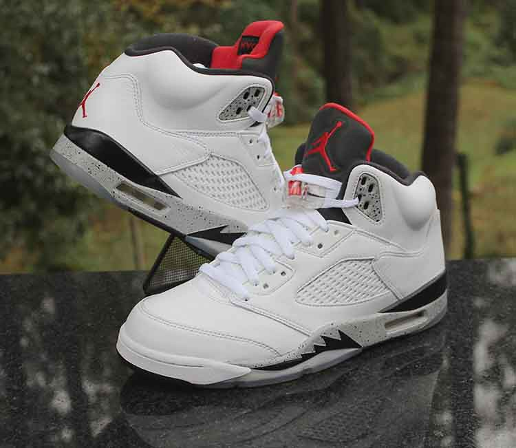 Giày Nike Air Jordan 5 Retro 'White Cement' 136027-104 - Ảnh 6