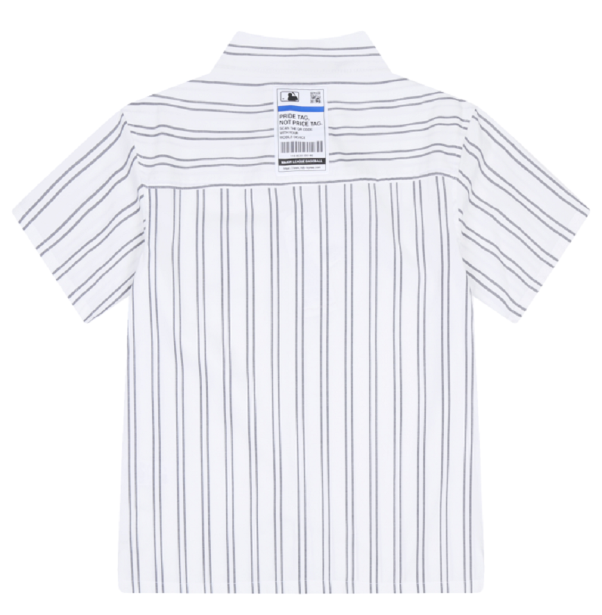 Alternative view of Áo MLB Stripe Short Sleeve Shirt New York Yankees 31WSU4131-50W