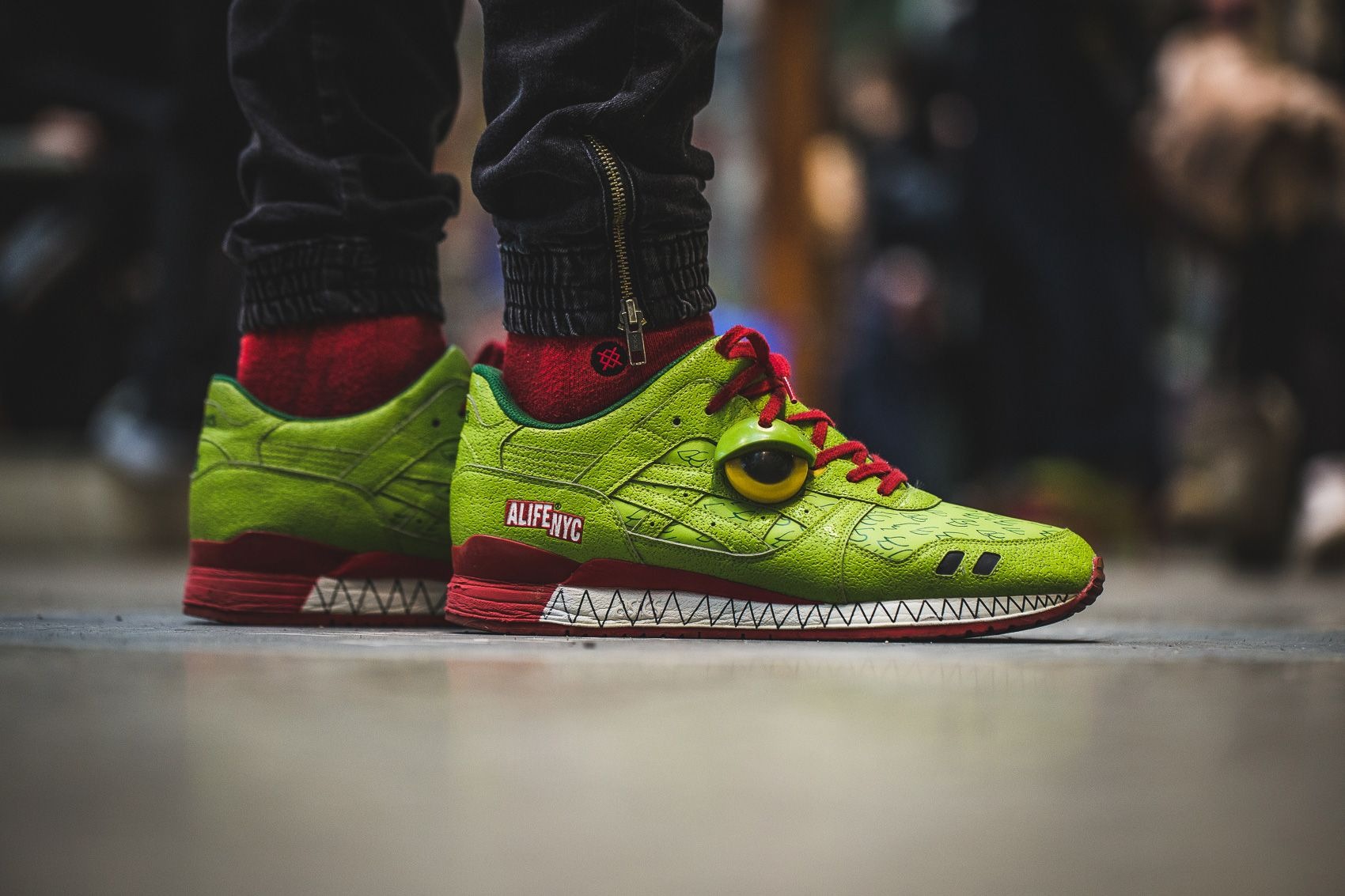 Giày Alife x Asics Gel Lyte 3 'Green Monster' HJ72F-85 - Ảnh 4