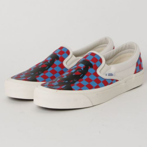 Giay Vans John Van Hamersveld x OG Slip-On 'Red and Blue' VN000UDFQLT
