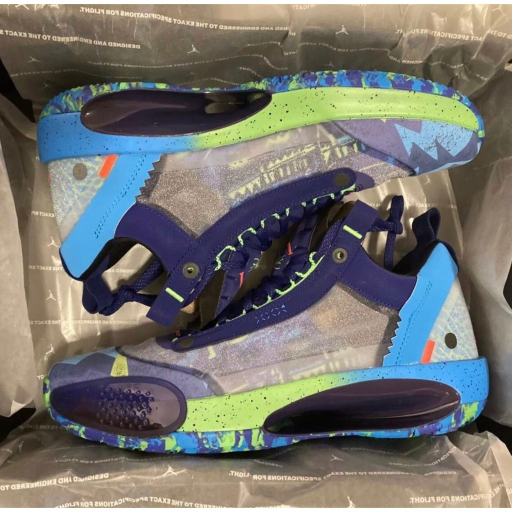 Giày Nike Air Jordan 34 Low 'EYBL' CZ7747-500 - Ảnh 2