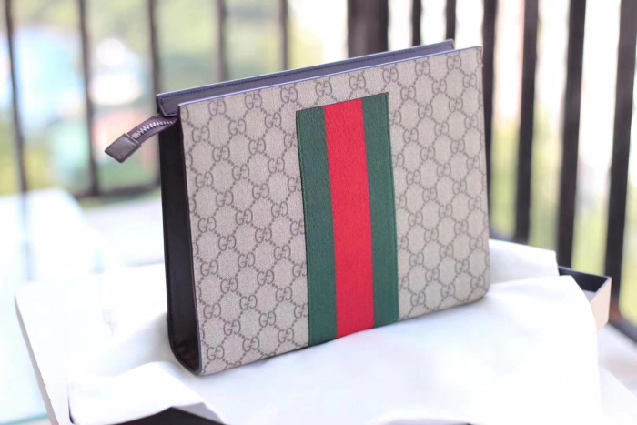 Túi Gucci GG Supreme Web Pouch 475316-KHN4N-9791 - Ảnh 2