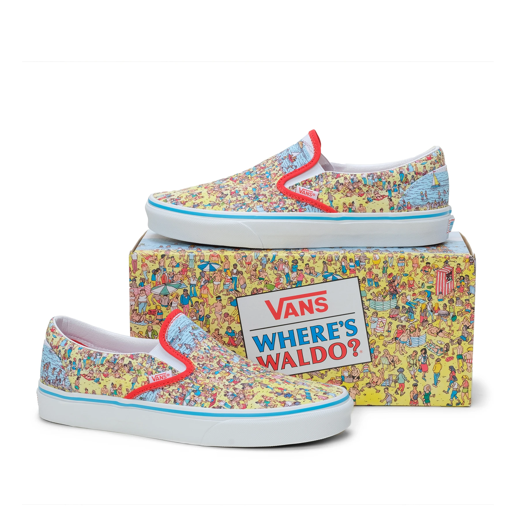 Giày Vans Classic Slip-On x Where's Waldo? 'Find Steve' VN0A33TB3WO - Ảnh 5