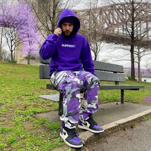 Alternative view of Áo Supreme Motion Logo Hoodie Purple SUP0572